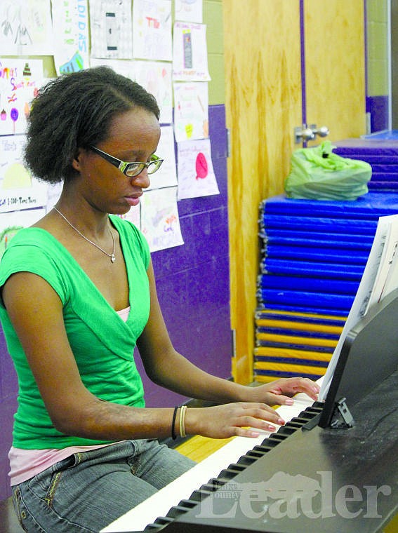 &lt;p&gt;Naima Crowl performs piano pieces during the Polson Middle School's creativity showcase last week.&lt;/p&gt;