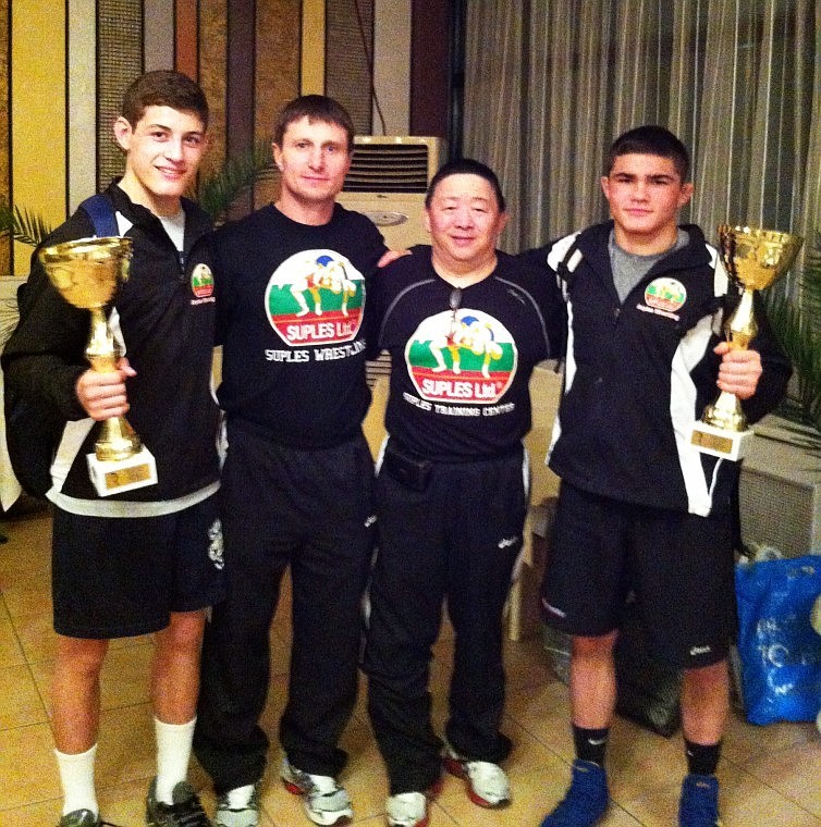 &lt;p&gt;Pictured from left to right are Blaine Invernon, Ivan Delcheve (coach), Hugh Suenaga (from Chubbick USA Wrestling) and Hayden Tuma (Boise) at the recent Dinko Petrov international wrestling tournament.&lt;/p&gt;&lt;p&gt;&lt;/p&gt;