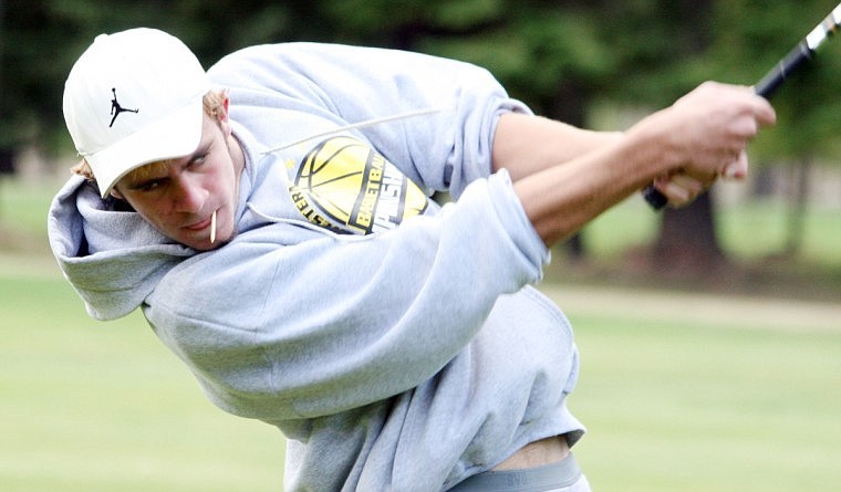 Bryce Benson eyes his shot on the follow through.