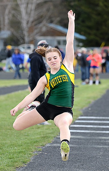 &lt;p&gt;Whitefish junior Phoebe Guercio competing in the triple jump Saturday at the ARM Invitational in Whitefish.&lt;/p&gt;