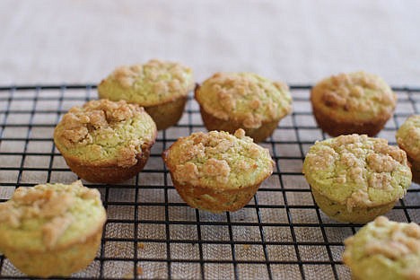 &lt;p&gt;Lime and avacado streusel mini muffins.&lt;/p&gt;