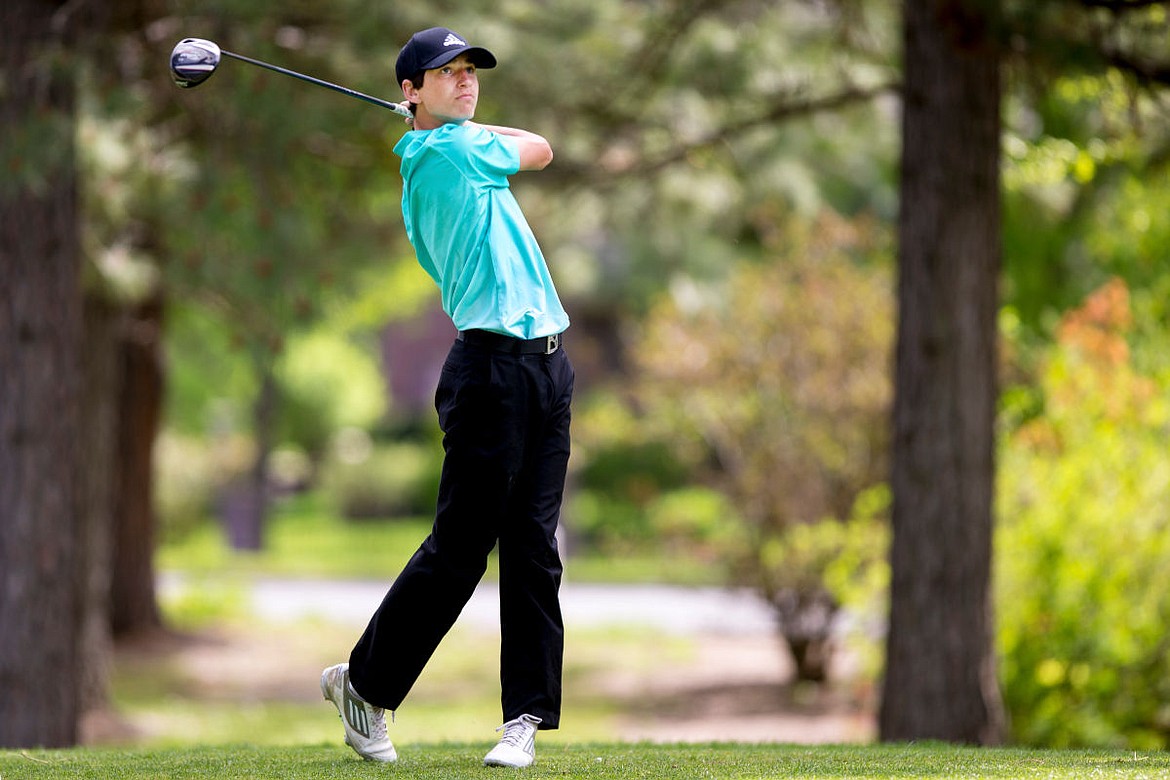 &lt;p&gt;JAKE PARRISH/Press Lake City's Cameron Johnson watches his drive fly down the fairway of the 10th hole on Thursday at the Post Falls Invitational at The Highlands Golf Course.&lt;/p&gt;