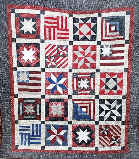 Photos by Nick Ianniello A quilt was made for the American Legion Ray Welch Post 13 to auction off as a fundraiser by quilter Sherrill Christensen and three of her friends from the Cabin Fever Quilt Guild.