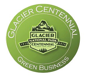 Glacier Centennial Green Business Badge