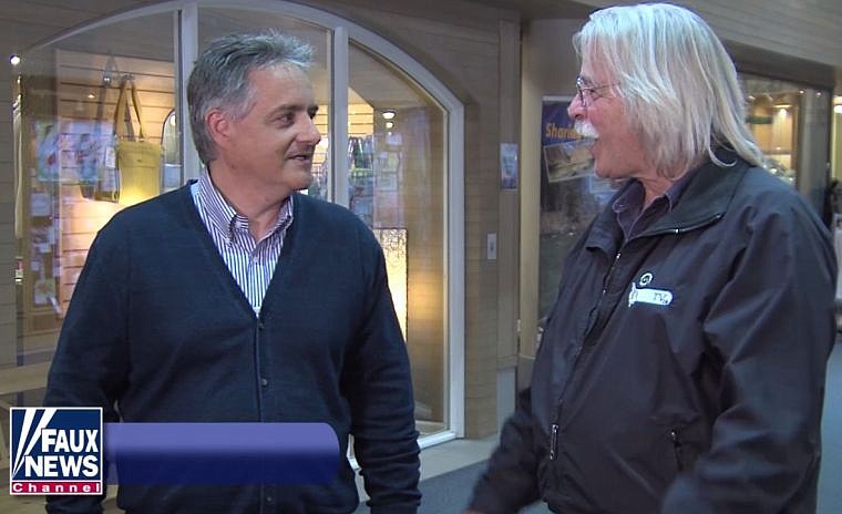 &lt;p&gt;Coeur d'Alene Mayor Steve Widmyer, left, and Councilman Woody McEvers appear in a video screened Monday for guests at the annual Human Rights Banquet hosted by the Kootenai County Task Force on Human Relations.&#160;&lt;/p&gt;