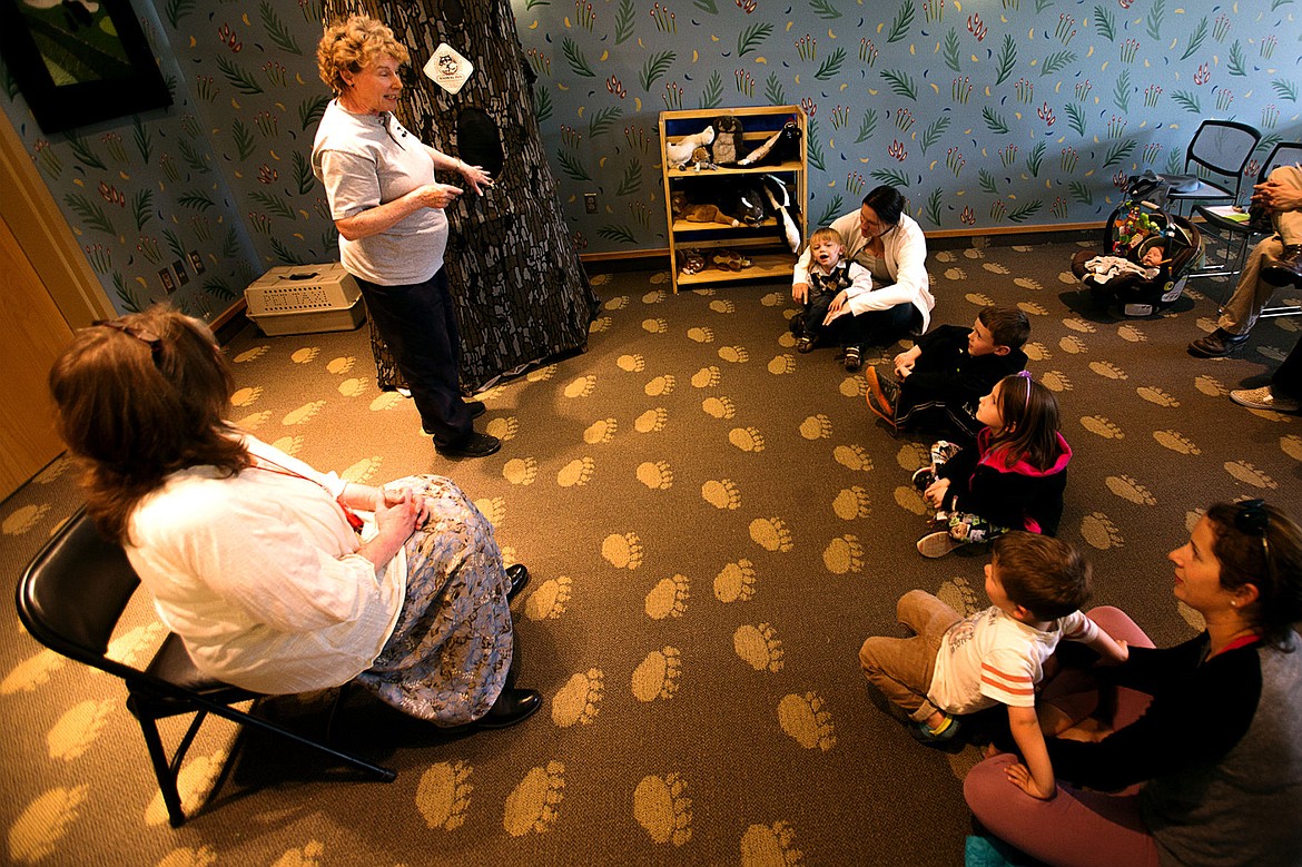 &lt;p&gt;Beth Paragamian, a wildlife educator with the Idaho Department of Fish and Game, explains to the group the aspects of animal habitat and the trees within it at the Arbor Day Program Wednesday.&lt;/p&gt;