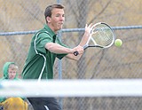 Boys tennis splits road trip