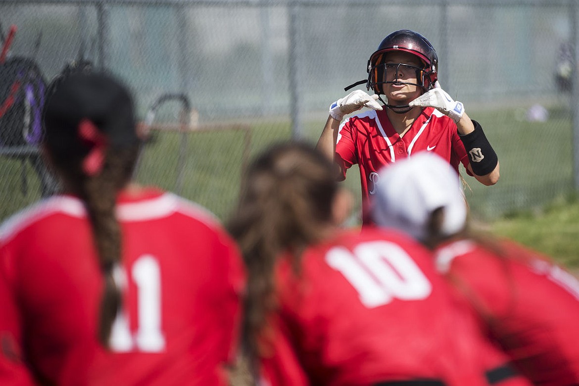 &lt;p&gt;LOREN BENOIT/Press After hitting the ball over the fence for a homerun, Sandpoint's Cody Baldree gestures to her teammates to quiet down until she crosses home plate against Lakeland on Saturday at Lakeland High School.&lt;/p&gt;