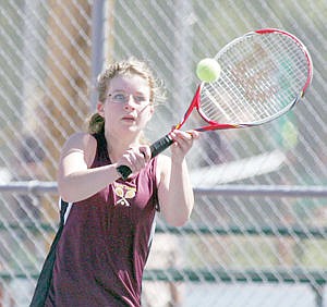 &lt;p&gt;Molly Walters vs. Superior's Mackenzie Spence in singles action April 28.&lt;/p&gt;