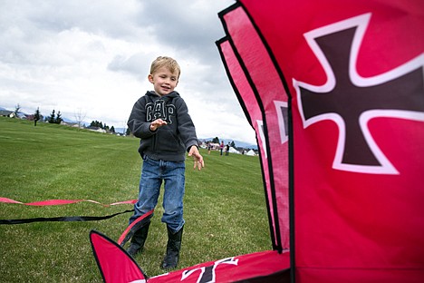 &lt;p&gt;GABE GREEN/Press&lt;/p&gt;&lt;p&gt;Landon Brodin, 4, releases a WWI style kite into the wind Saturday at Broadmoore park in Hayden where children and adults alike gathered for the annual Hayden Kite Festival.&lt;/p&gt;