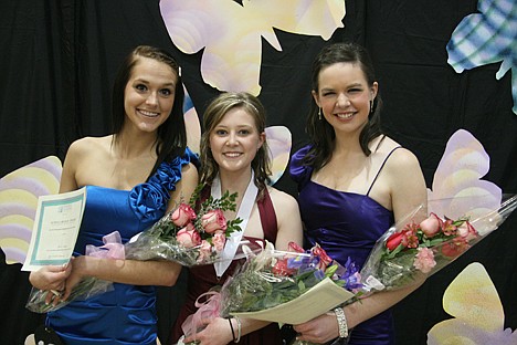 &lt;p&gt;Lauren Smith, center, was named the 2012 Distinguished Young Woman of Post Falls on Saturday night at Post Falls High School. Shannon Dryden, right, was named First Finalist, and Sarah Cooper, left, was the Second Finalist.&lt;/p&gt;