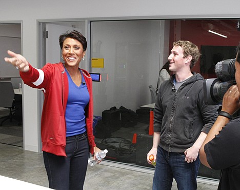 &lt;p&gt;In this April 26, 2012 image released by ABC, Robin Roberts, host of &quot;Good Morning America,&quot; left, talks to Mark Zuckerberg, the founder and CEO of Facebook, during an interview in Menlo Park, Calif., airing Tuesday, May 1, on &quot;Good Morning America.&quot; Zuckerberg says U.S. and U.K. users will be able to enroll as organ donors via links on the world's biggest social networking site. Zuckerberg says his friendship with Apple Inc. co-founder Steve Jobs, who had received a liver transplant before he died last year, helped spur the idea. (AP Photo/ABC, Rick Rowell)&lt;/p&gt;