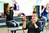 Sign language students hold event