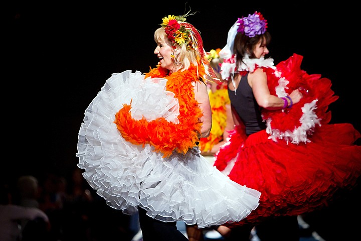 &lt;p&gt;JEROME A. POLLOS/Press Jennifer Johnson performs alongside her &quot;Dancing Queen&quot; dancers Tuesday during the 3Cs &quot;Spring into Fashion&quot; show luncheon. The show is one of the Cancer &amp; Community Charities volunteer group's fundraising events.&lt;/p&gt;