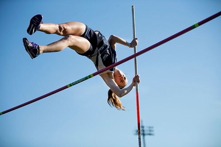 &lt;p&gt;Maddi Laurintzen of Lake City easily vaults eight feet on Tuesday, April 19, 2016 at the Lakeland Twilight Relays track and field meet at Lakeland High School.&lt;/p&gt;