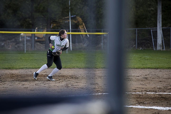 &lt;p&gt;LOREN BENOIT/Press Lakeland second baseman Savannah Pruitt fields a grounder and prepares to throw to first for the out during a softball game between Lakeland and Coeur d'Alene on April 5, 2016 at Lakeland High School.&lt;/p&gt;