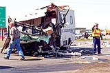 Motorhome, semi collide on Hwy 17