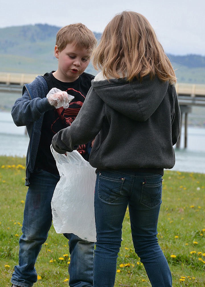 &lt;p&gt;&lt;strong&gt;&lt;strong&gt;Aden Mitchell and&#160;&lt;/strong&gt;Neveah Draper work together to clean up Polson.&lt;/strong&gt;&lt;/p&gt;&lt;p&gt;&lt;strong&gt;&#160;&lt;/strong&gt;&lt;/p&gt;