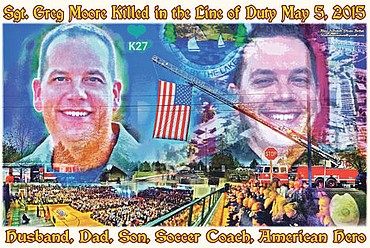 <p>Hayden resident Alan Golub was inspired to create this digital art by the community's response to the death of Coeur d'Alene Police Sgt. Greg Moore. (Published May 25, 2015)</p>
