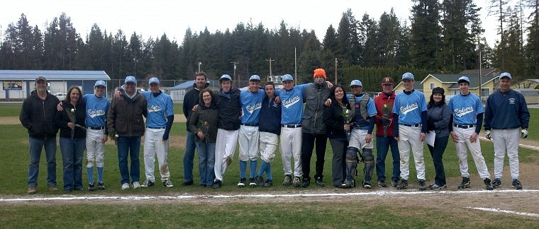 &lt;p&gt;Thursday parents of the Badgers baseball team celebrate senior night during the seventh inning stretch.&lt;/p&gt;