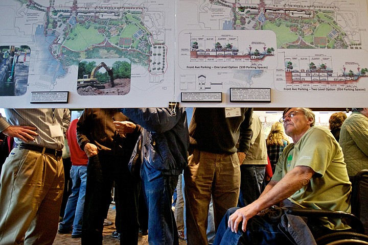 &lt;p&gt;Don Waddell reviews plans and costs associated with various parts of McEuen Field during a presentation of the project Thursday at the Coeur d'Alene Public Library.&lt;/p&gt;