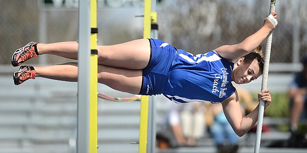 &lt;p&gt;Columbia Falls sophomore Jamie Caldwell clears the 7 foot mark in the girls pole vault on Saturday, May 4, at the Archie Roe Invitational Track and Field Meet in Kalispell. (Brenda Ahearn/Daily Inter Lake)&lt;/p&gt;