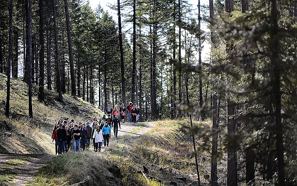 &lt;p&gt;Freshman from Whitefish High School were out on the Whitefish Trail for a conservation and fitness program on Tuesday, April 30, in Whitefish. (Brenda Ahearn/Daily Inter Lake)&lt;/p&gt;