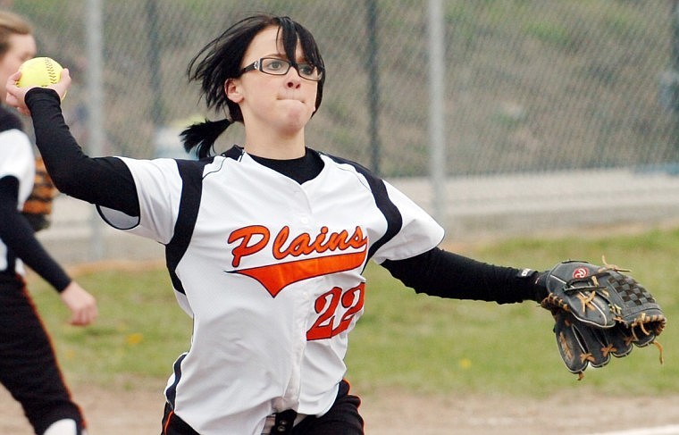 Karlena Heward throws out a runner at St. Ignatius last week.