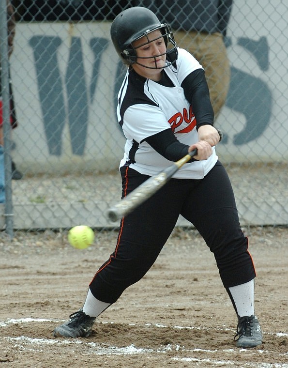 A Trotter swings at a pitch against St. Ignatius on Friday.