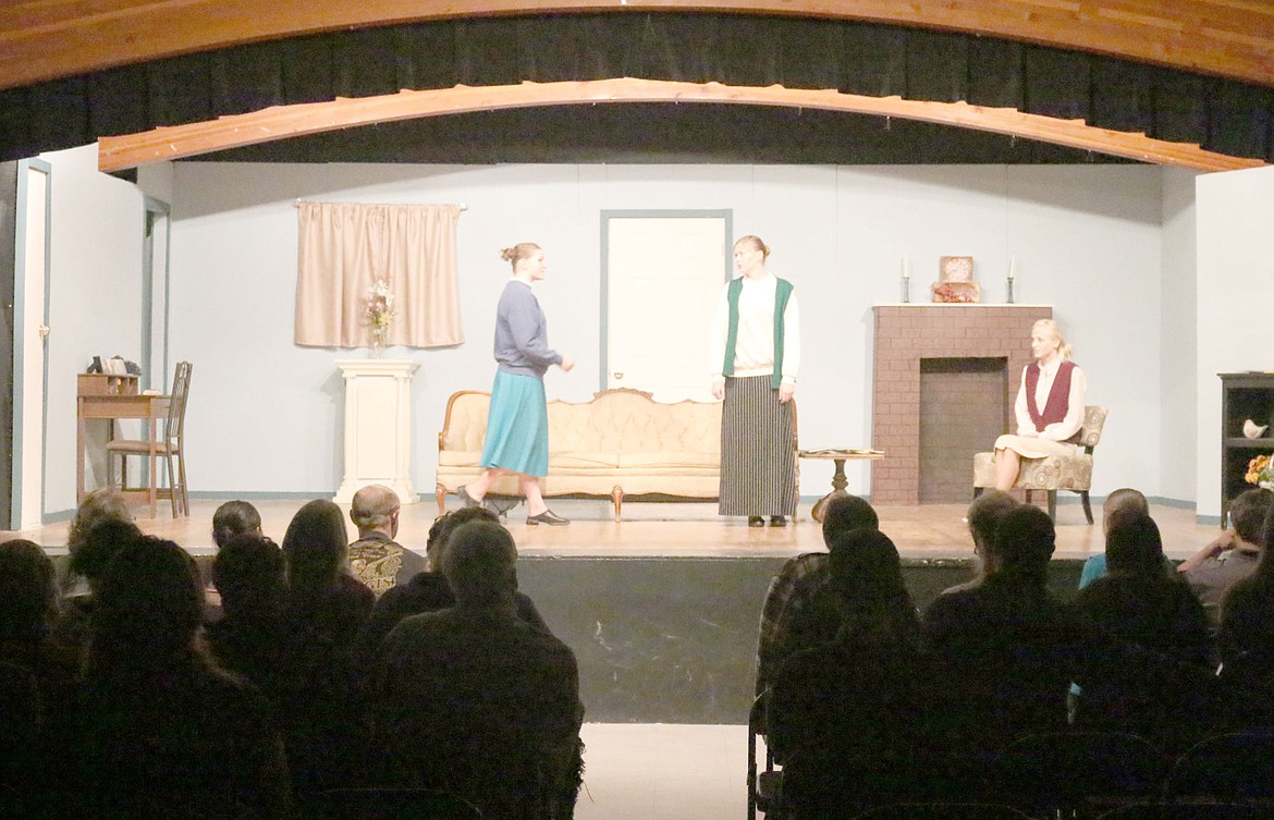<p>Cast members of “Every Little Crook and Nanny” perform before a live audience last week at the Superior High School. The production was directed by Cathleen Kuchera.</p>