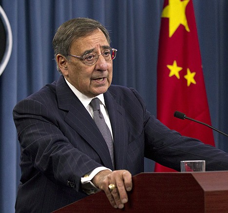 &lt;p&gt;Defense Secretary Leon Panetta speaks during a news conference with China's Minister of National Defense Gen. Liang Guanglie, not seen, at the Pentagon, Monday, May 7, 2012, in Washington. (AP Photo/Manuel Balce Ceneta)&lt;/p&gt;