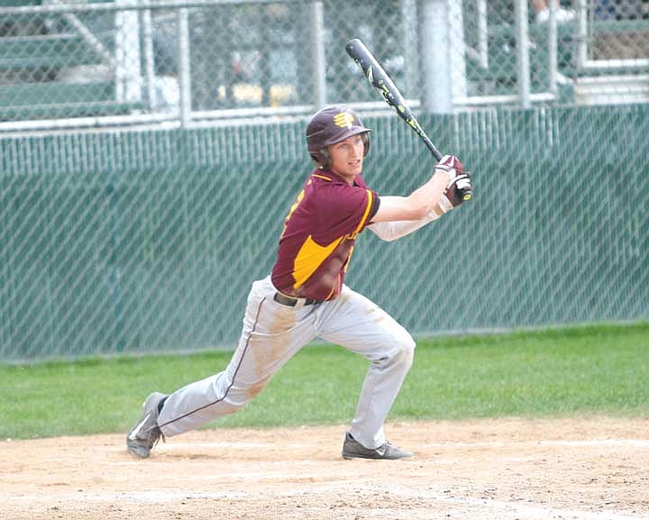 Brett Moser slaps a two-run double in the fifth inning.