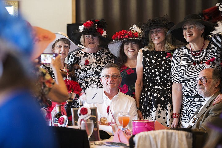 &lt;p&gt;LOREN BENOIT/Press Donning colorful dresses and hats, The Blazen Divaz raise money for local Veterans' charities at a Kentucky Derby Party held at the Hayden Country Club on May 7, 2016.&lt;/p&gt;