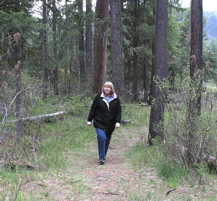 &lt;p&gt;Mayor Carla Parks walk the new trail system in Thompson Falls. The trail was created to help generate tourist traffic.&lt;/p&gt;