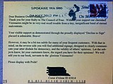 Anonymous postcards mock recall opponents