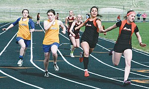&lt;p&gt;Trinity Wallace, left, Liz Vanderhoef, Andrea Mack, Sarah Pierce, Jenna Komac, Ida Skjervold. 400-meter relay, county meet in Eureka May 6.&lt;/p&gt;