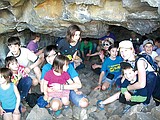 Youth head to Lake Lenore Caves