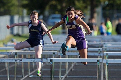 &lt;p&gt;Kellogg&#146;s Andee Wendt leaps over the last hurdle in the girls 100-meter event.&lt;/p&gt;