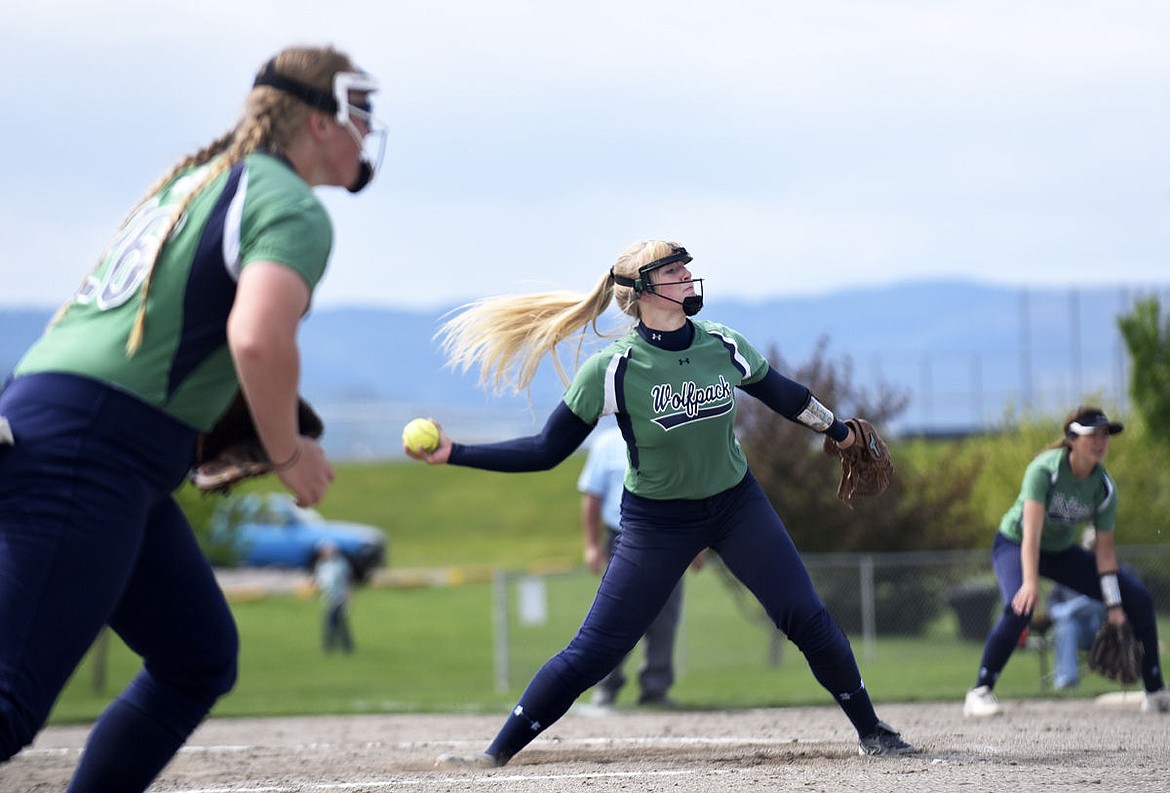 &lt;p&gt;Glacier pitcher Ali Williams fires a pitch in the first game of a doubleheader against Butte at Kidsports on Tuesday, May 10, 2016. Williams threw a perfect game and struck out 20 of the 21 batters she faced in the 6-0 victory. (Aaric Bryan/Daily Inter Lake)&lt;/p&gt;