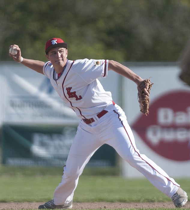 <p>Patrick Cote/Daily Inter Lake during the Lakers matchup against Libby Wednesday night at Griffin Field. Wednesday, May 9, 2012 in Kalispell, Montana.</p>