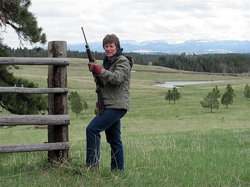 &lt;p&gt;In this May 6, 2012 photo provided by Robbie Jackson, Becky Jackson, poses with a rifle she received as a Mother's Day present at her ranch in Lewiston, Mont. Jackson has no use for fussy spas, flowers or jewelry. Her jaw dropped a few years ago when her husband presented her with a long, nicely wrapped cardboard box that screamed long-stem roses. Inside was a new .22-caliber rifle, &quot;perfect for packing around on my four-wheeler to help rid our ranch of pesky critters,&quot; she said. (AP Photo/Robbie Jackson)&lt;/p&gt;