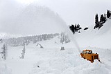 Park plows nearing Logan Pass