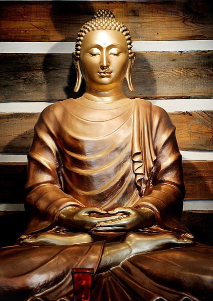 This fiberglass resin sculpture of the Buddha was crafted in three months by Bigfork artist Sunti Pichetchaiyakul.