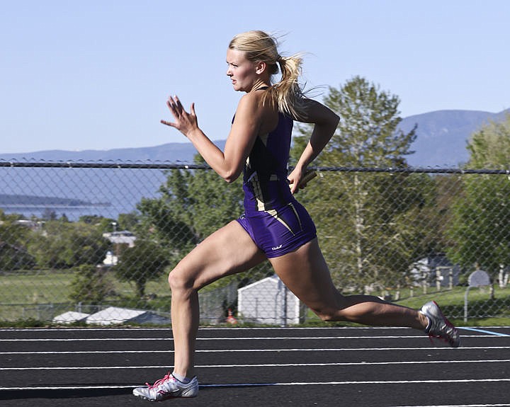 &lt;p&gt;Chadelle Smith runs the first leg of the 400-meter relay at Lake County track meet in Polson last Tuesday.&lt;/p&gt;