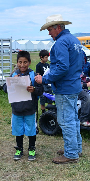 &lt;p&gt;&lt;strong&gt;Louie James, 10 gets a safety pamphlet about the safety aspects of today&#146;s new-fangled horses.&lt;/strong&gt;&lt;/p&gt;&lt;p&gt;&lt;strong&gt;&#160;&lt;/strong&gt;&lt;/p&gt;