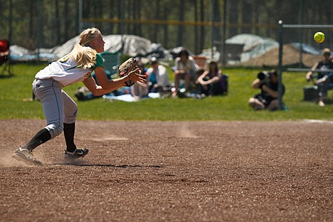 &lt;p&gt;Lakeland's Becca Kastning fields the ball during the sixth inning.&lt;/p&gt;