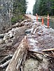 Blocked culvert floods Sun Road section