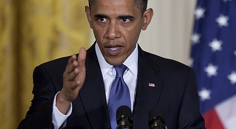 &lt;p&gt;President Barack Obama gestures during a news conference with Afghanistan's President Hamid Karzai in the East Room of the White House on Wednesday, May 12, 2010 in Washington. (AP Photo/Evan Vucci)&lt;/p&gt;