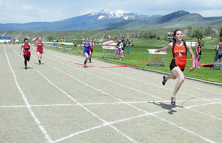 &lt;p&gt;Trotter Nicole Rehbein busts past the finish line at the Sanders County Meet.&#160;&lt;/p&gt;