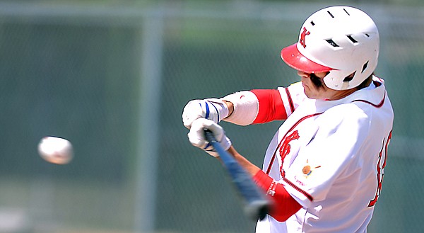 Kalispell Lakers pitcher Joe Pistorese at bat against the Helena Senators on Saturday.